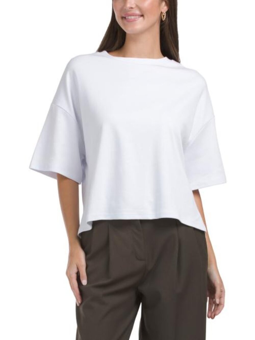 MIDA Made In Italy Short Sleeve Loose Fit Oversized Tee